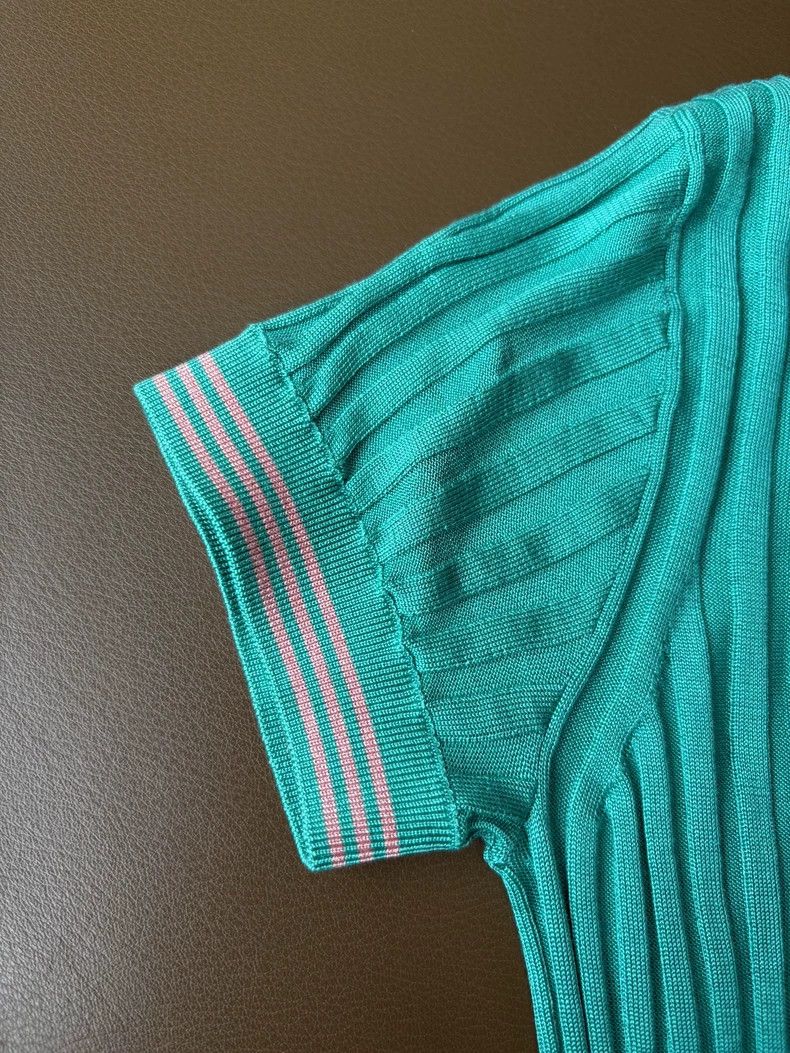 Chanel Chanel Green Knit Short Sleeve Top - dmc Size US M / EU 48-50 / 2 - 5 Thumbnail