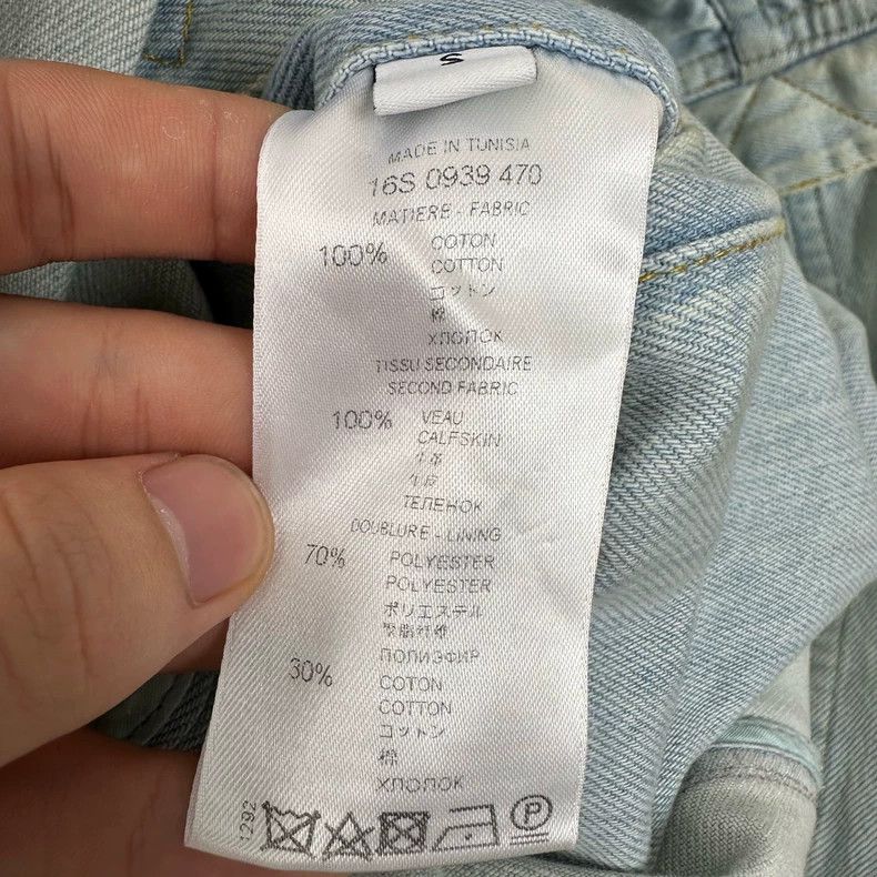 Givenchy Givenchy Distressed Denim Jacket with Leather Trim - dmc Size US S / EU 44-46 / 1 - 4 Thumbnail