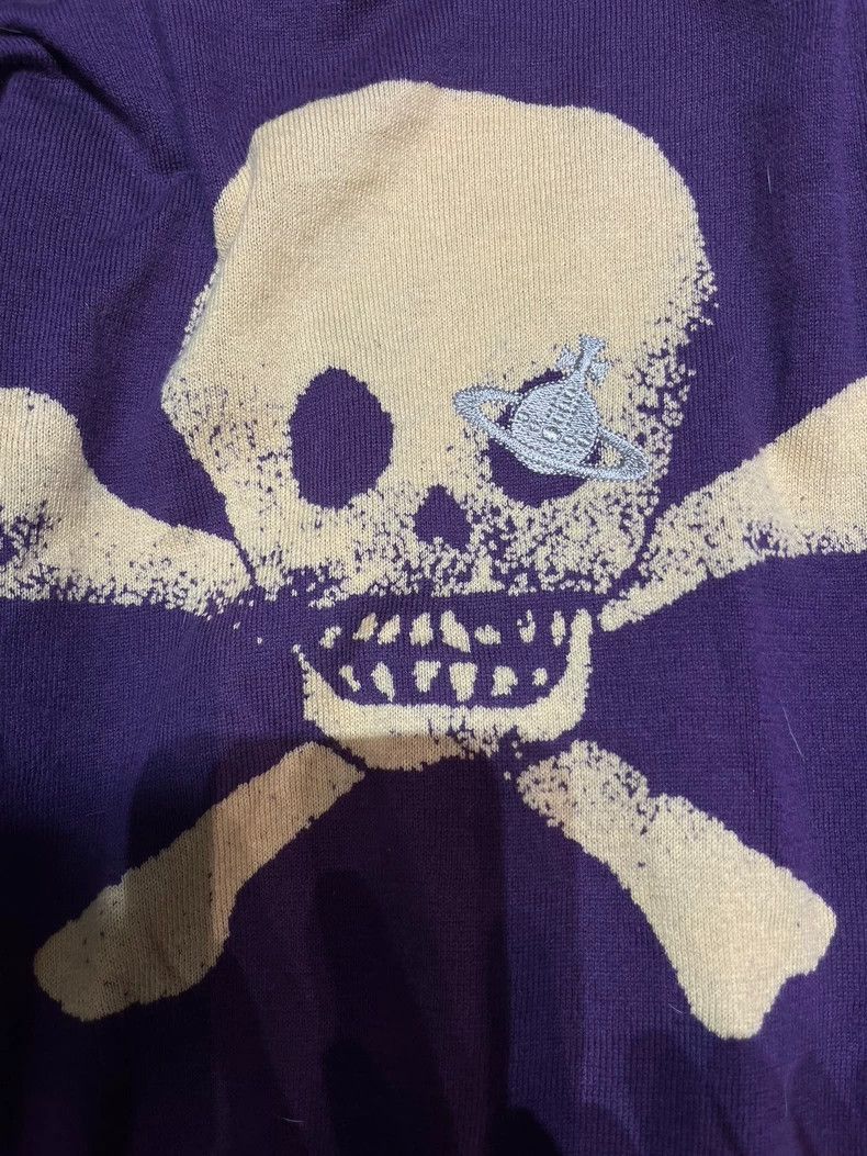 Vivienne Westwood Vivienne Westwood Purple Skull Knit Cardigan - dmc Size US M / EU 48-50 / 2 - 6 Thumbnail