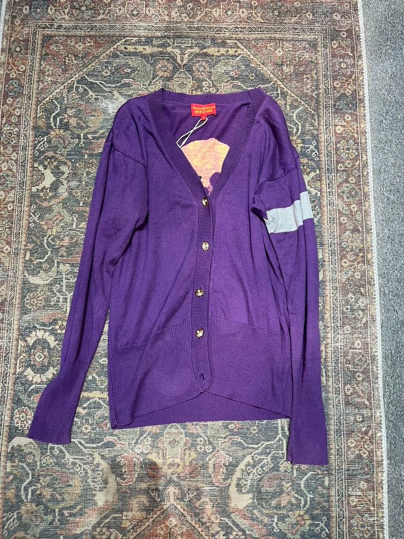 Vivienne Westwood Vivienne Westwood Purple Skull Knit Cardigan - dmc Size US M / EU 48-50 / 2 - 2 Thumbnail