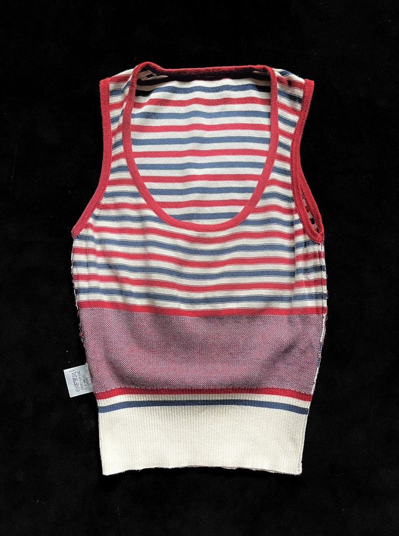 Vivienne Westwood Vivienne Westwood Striped Sleeveless Knit Top - dmc Size US M / EU 48-50 / 2 - 6 Thumbnail