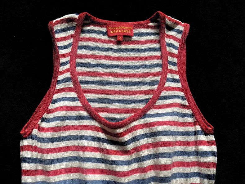Vivienne Westwood Vivienne Westwood Striped Sleeveless Knit Top - dmc Size US M / EU 48-50 / 2 - 3 Thumbnail