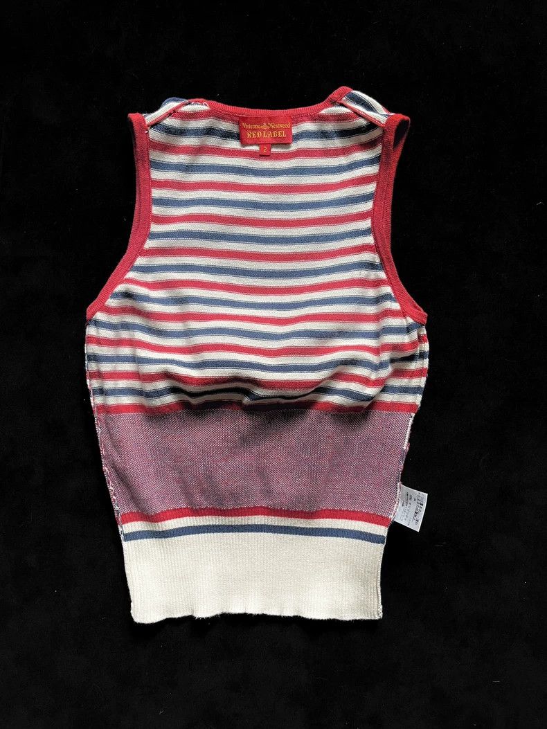 Vivienne Westwood Vivienne Westwood Striped Sleeveless Knit Top - dmc Size US M / EU 48-50 / 2 - 5 Thumbnail