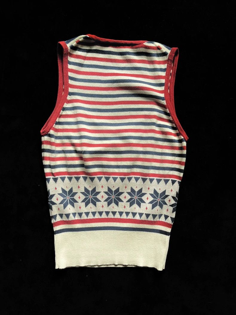 Vivienne Westwood Vivienne Westwood Striped Sleeveless Knit Top - dmc Size US M / EU 48-50 / 2 - 2 Thumbnail