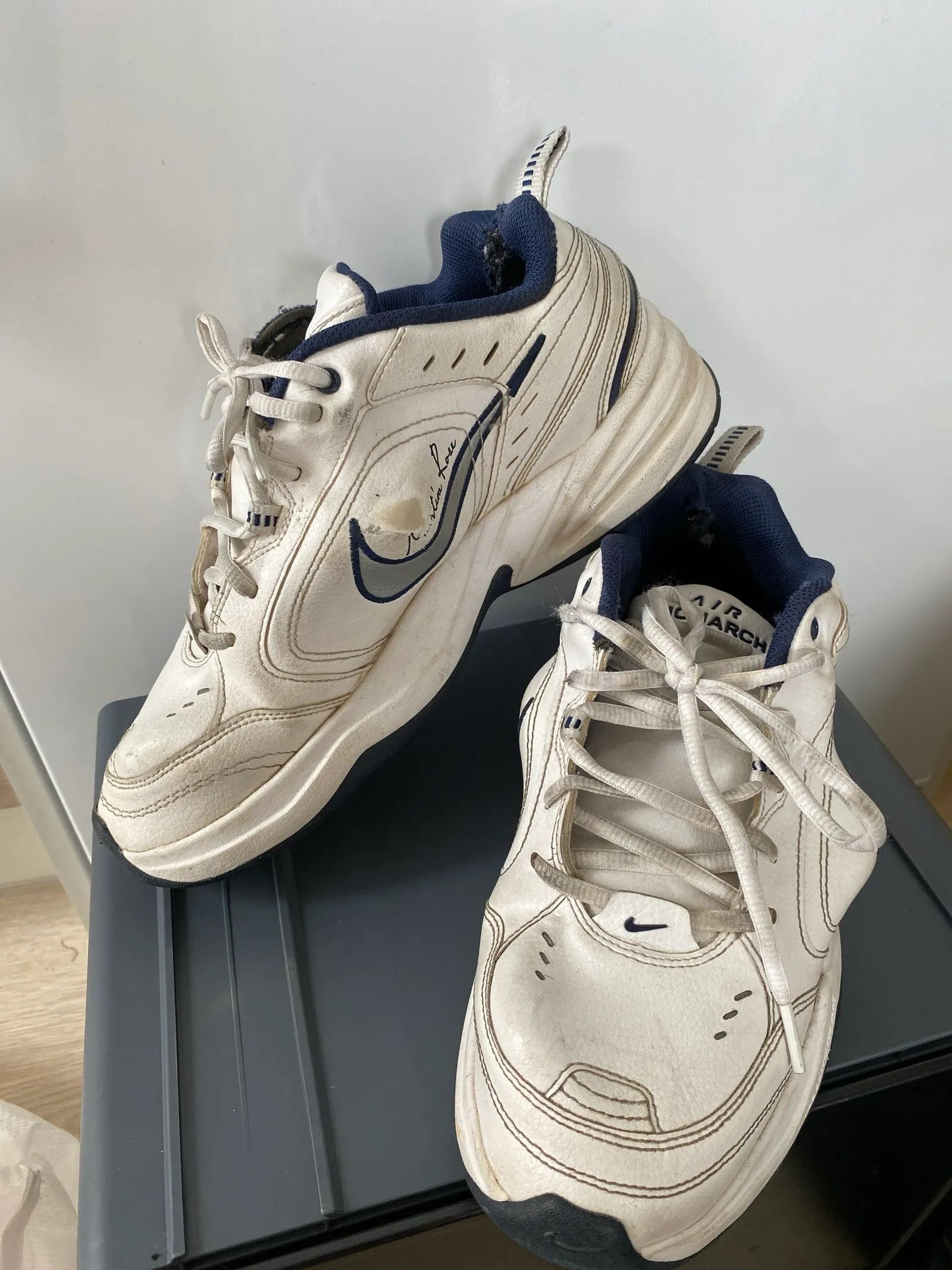 Nike Nike Martine Rose Nike Air Monarch Sneakers Size US 12 / IT 42 - 4 Thumbnail