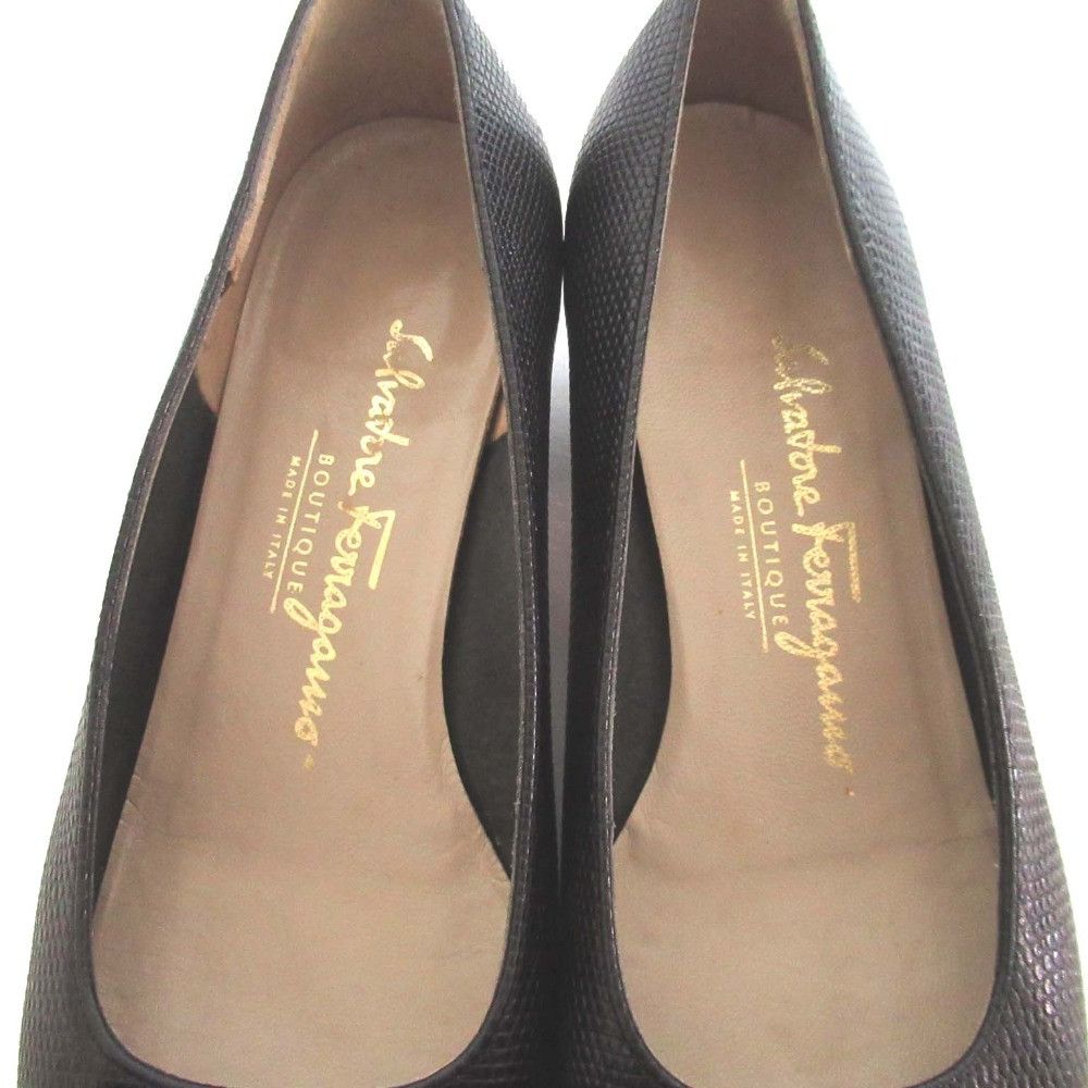 Salvatore Ferragamo Salvatore Ferragamo Salvatore Ferragamo Vara Lizard Pumps Leather Shoes DUTY FREE for USA Size ONE SIZE - 5 Thumbnail