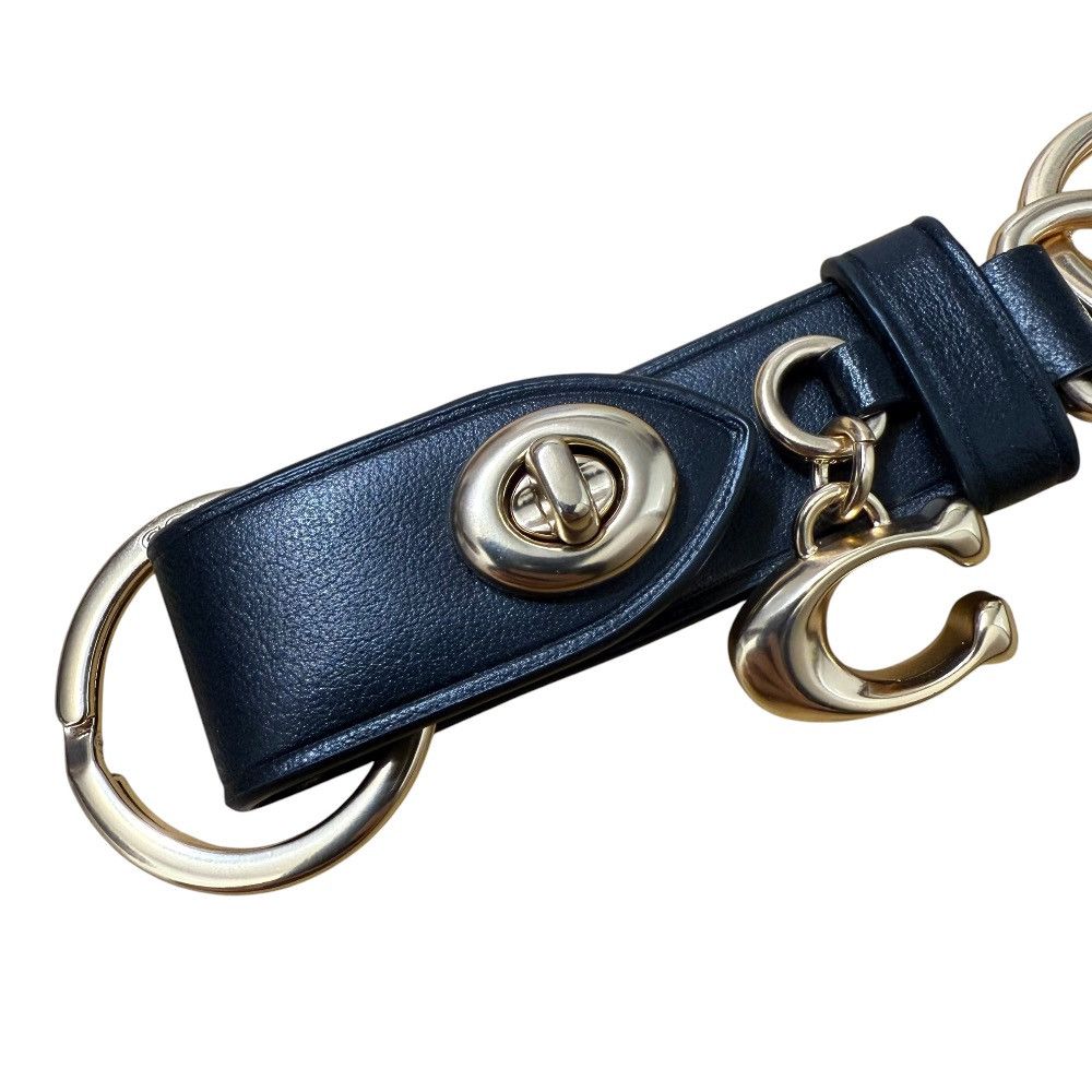 Coach Coach Coach Trigger Snap Leather Key Holder Leather Charm CR727 DUTY FREE for USA Size ONE SIZE - 2 Thumbnail