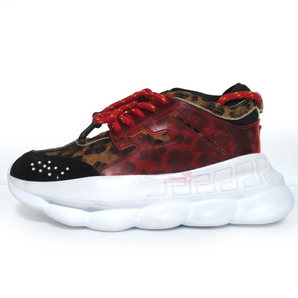 Versace Versace Versace Chain Reaction Sneakers Leather Shoes DUTY FREE for USA Size ONE SIZE - 2 Thumbnail