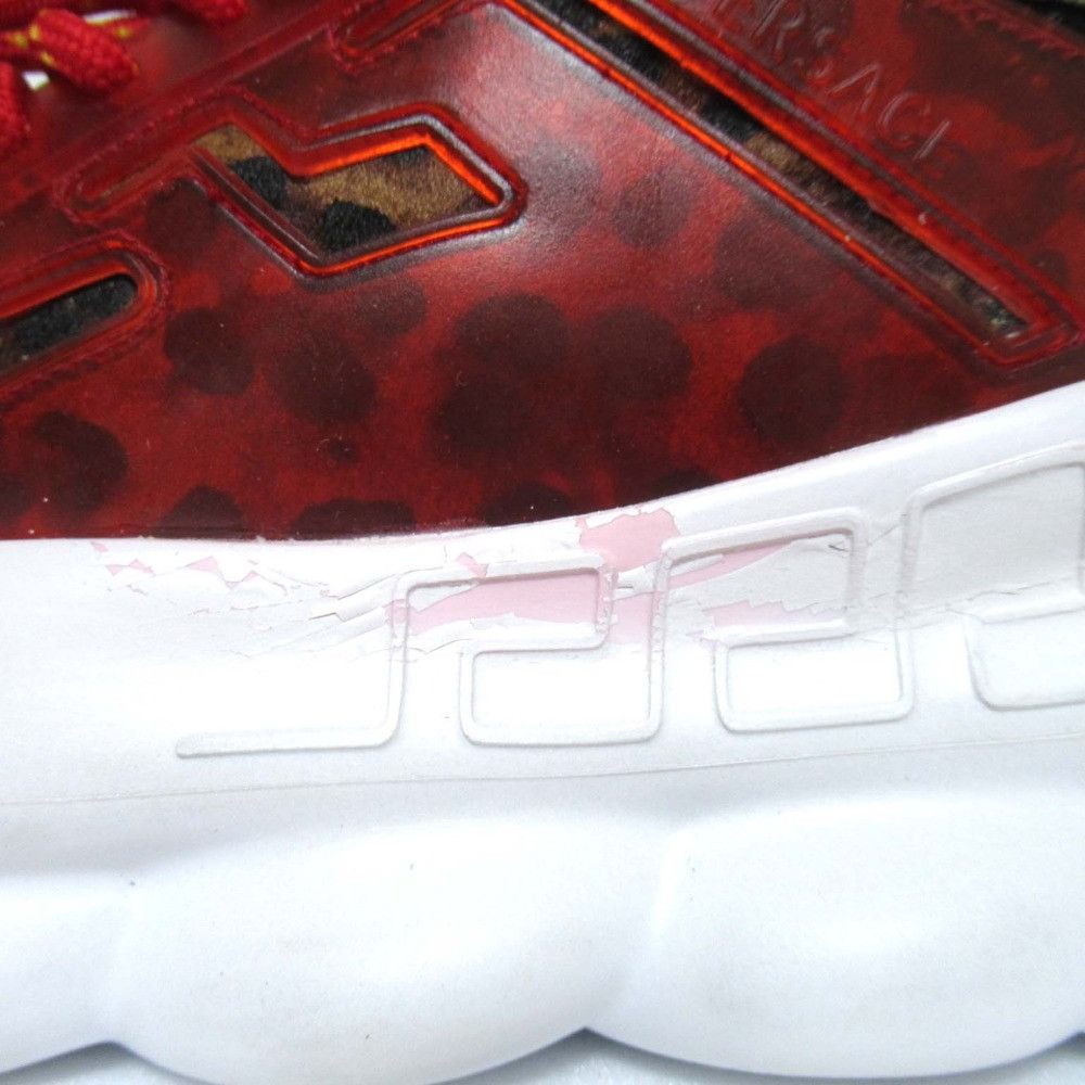 Versace Versace Versace Chain Reaction Sneakers Leather Shoes DUTY FREE for USA Size ONE SIZE - 5 Thumbnail