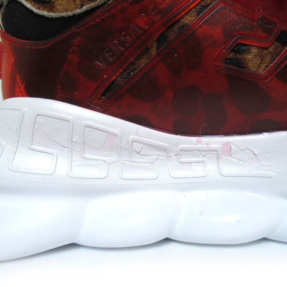 Versace Versace Versace Chain Reaction Sneakers Leather Shoes DUTY FREE for USA Size ONE SIZE - 6 Thumbnail