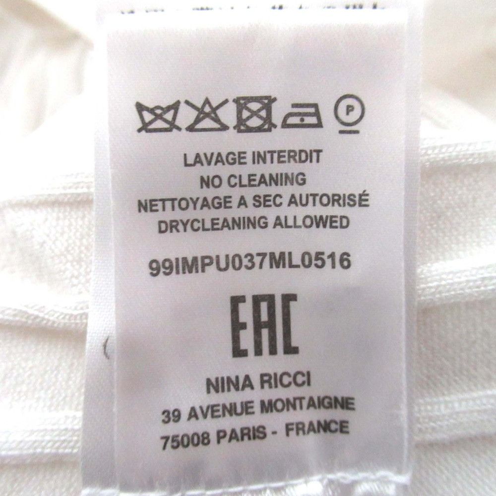 Other Other Nina Ricci High Neck Rib Knit Top Cotton Tops DUTY FREE for USA Size ONE SIZE - 6 Thumbnail