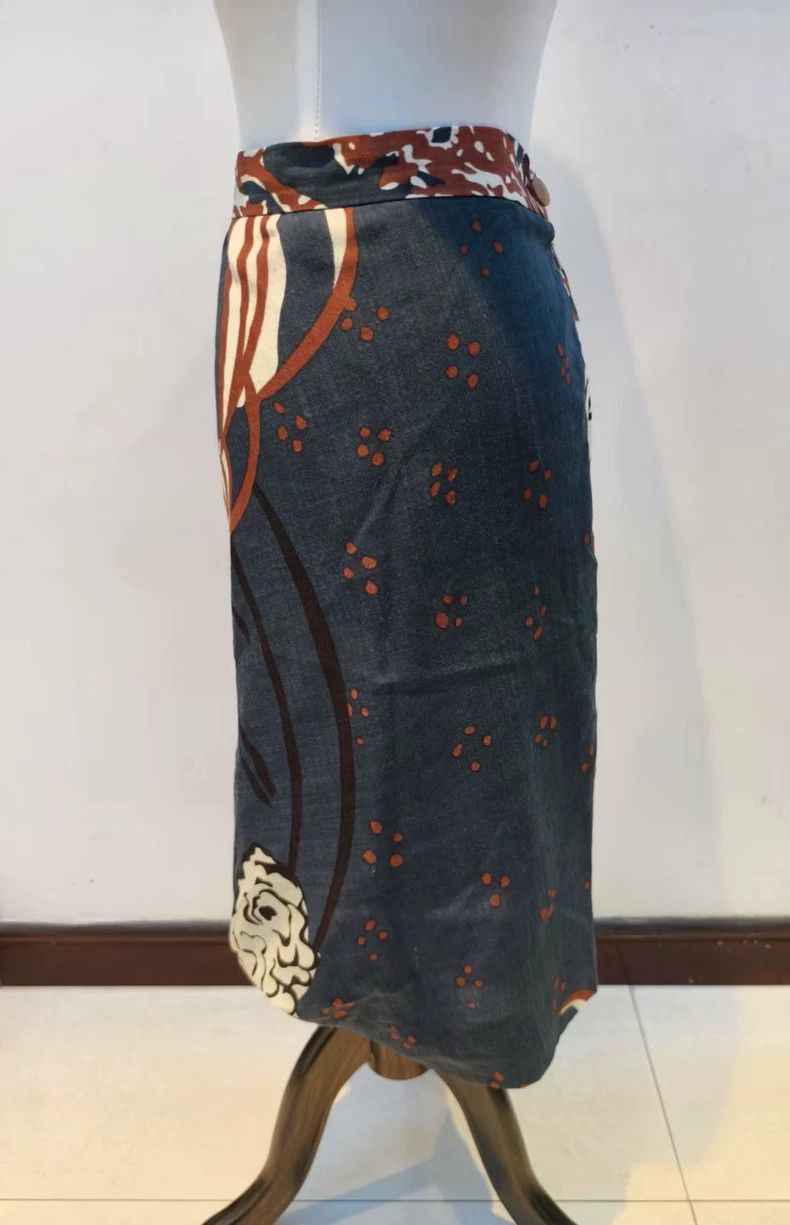 Vivienne Westwood Vivienne Westwood Blue Kimono Print Skirt - dmc Size US 38 / EU 54 - 4 Thumbnail