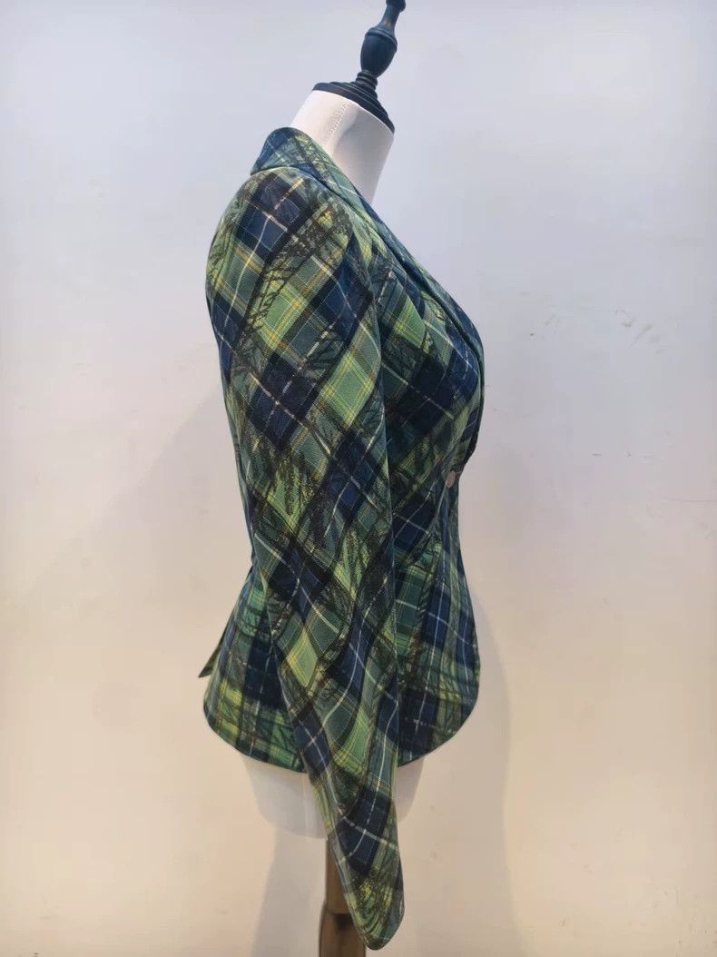 Vivienne Westwood Vivienne Westwood Green Plaid Blazer Jacket - dmc Size US M / EU 48-50 / 2 - 3 Thumbnail