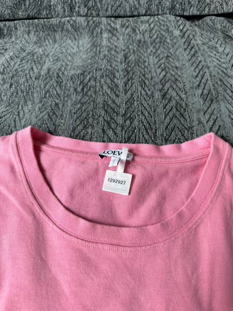 Loewe Loewe Pink Embroidered Short-Sleeve Tee - dmc Size US L / EU 52-54 / 3 - 3 Thumbnail