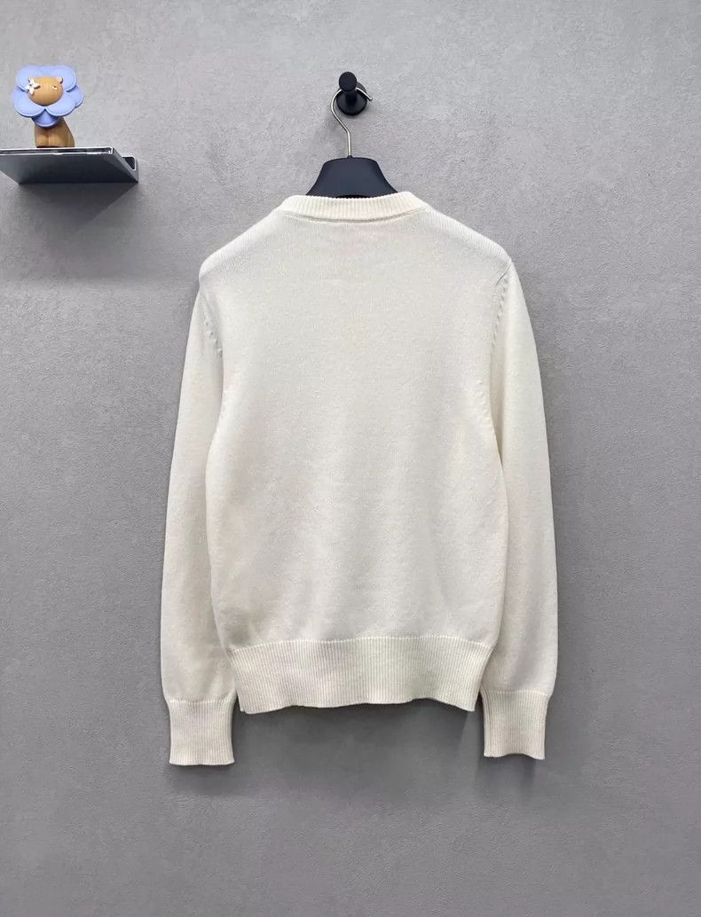 Louis Vuitton Louis Vuitton Beige Embellished Sweater - dmc Size US L / EU 52-54 / 3 - 2 Thumbnail