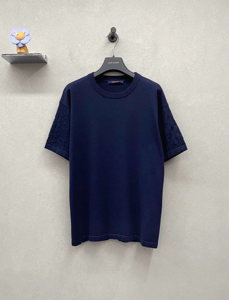 Louis Vuitton Louis Vuitton Dark Blue Short Sleeve Shirt - dmc Size US M / EU 48-50 / 2 - 2 Thumbnail