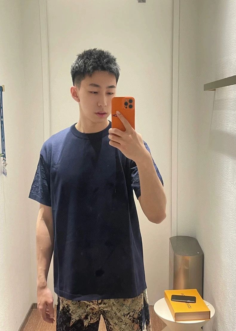 Louis Vuitton Louis Vuitton Dark Blue Short Sleeve Shirt - dmc Size US M / EU 48-50 / 2 - 8 Thumbnail