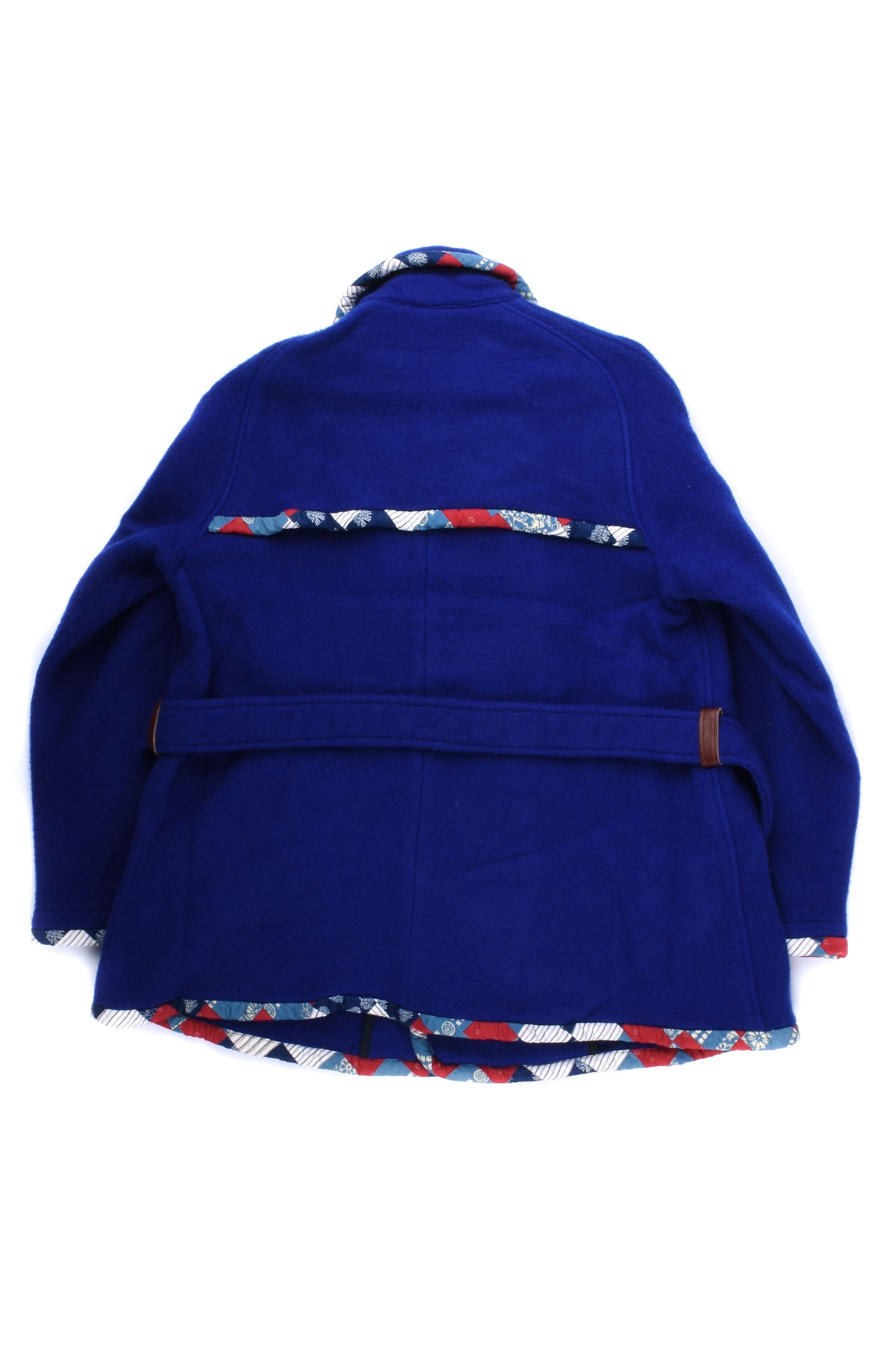 Kapital Mayan Belted Pea Coat - Royal Size US M / EU 48-50 / 2 - 3 Thumbnail