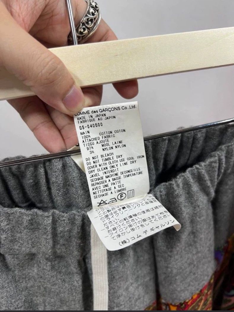 Comme des Garcons Comme des Garçons 1999 Patchwork Pleated Skirt - dmc Size US 28 / EU 44 - 5 Thumbnail