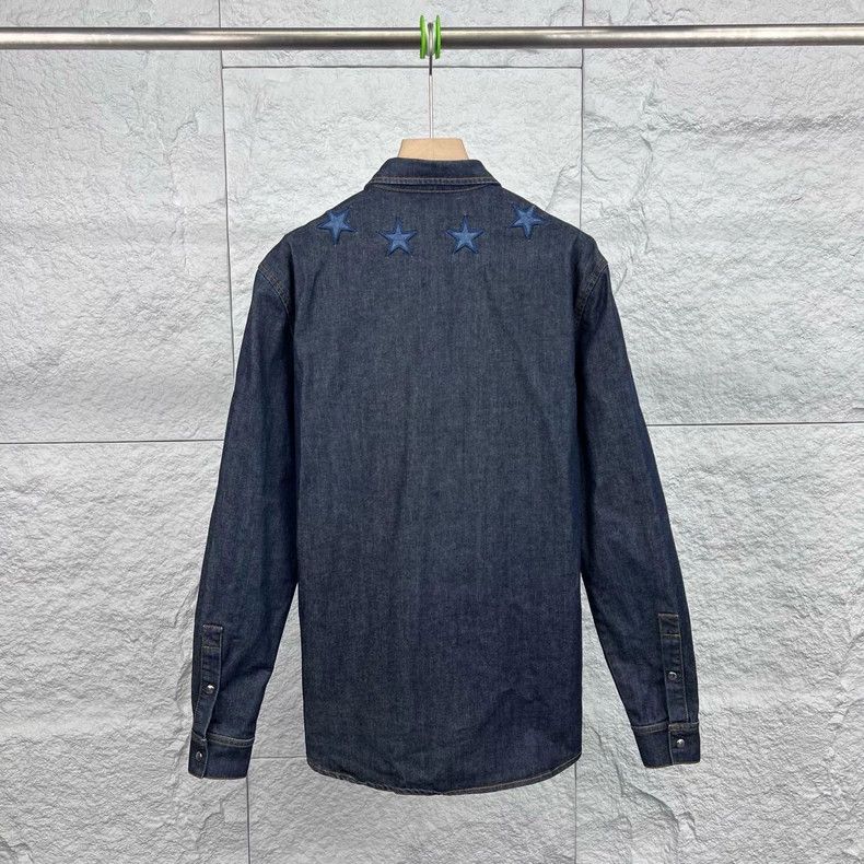 Givenchy Givenchy Blue Star Embroidered Denim Jacket - dmc Size US S / EU 44-46 / 1 - 2 Thumbnail