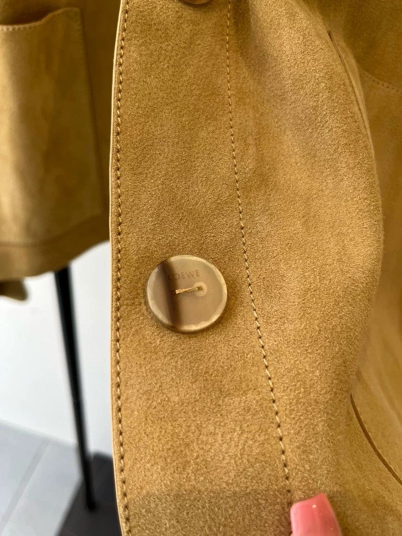 Loewe LOEWE Beige Suede Leather Jacket - dmc Size US M / EU 48-50 / 2 - 2 Thumbnail