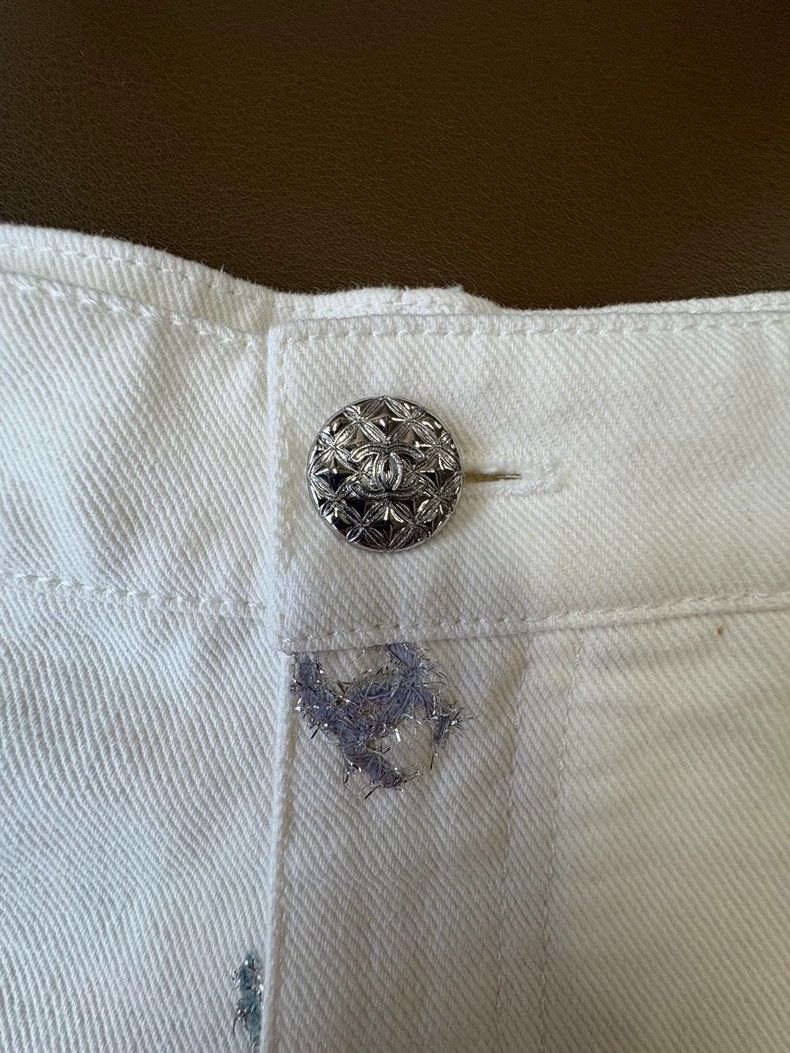 Chanel Chanel White Logo Slim Denim Jeans - dmc Size US 34 / EU 50 - 4 Thumbnail