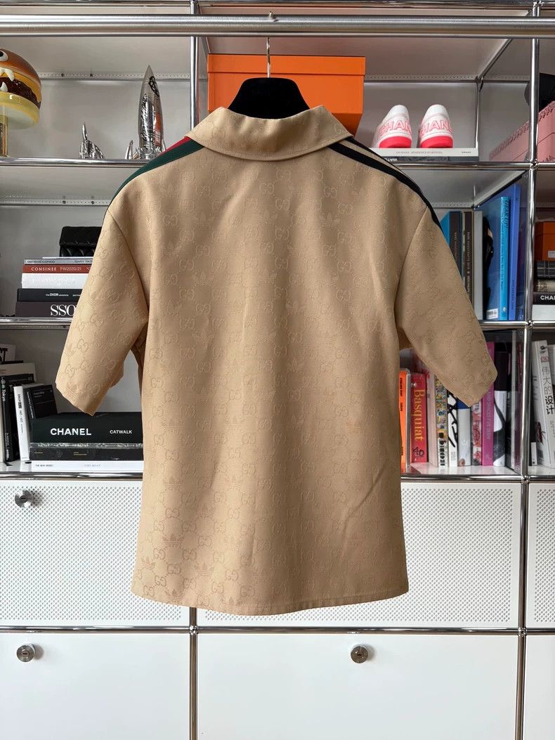 Gucci Gucci Adidas Collaboration Full-Print GG Short-Sleeve Shirt - dmc Size US XS / EU 42 / 0 - 3 Thumbnail