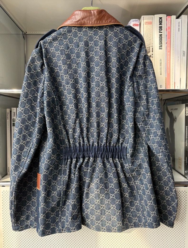 Gucci Gucci Denim Monogram Blazer Jacket - dmc Size US L / EU 52-54 / 3 - 4 Thumbnail
