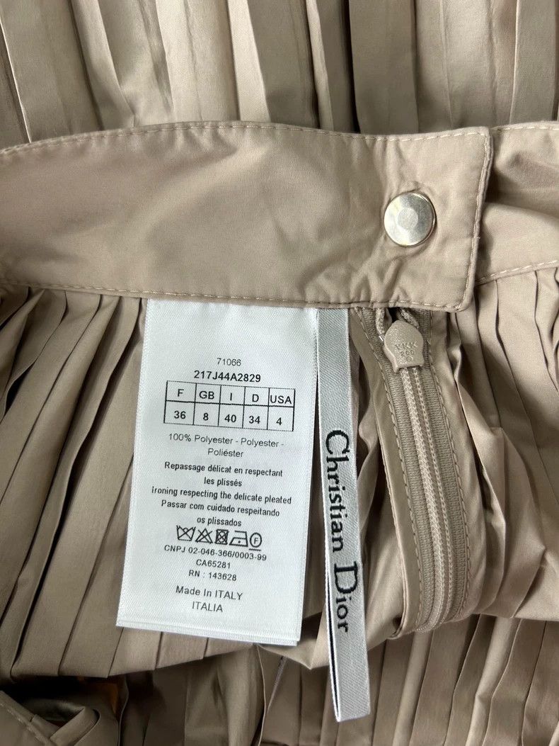 Dior Dior Beige Pleated Skirt - dmc Size US 36 / EU 52 - 5 Thumbnail