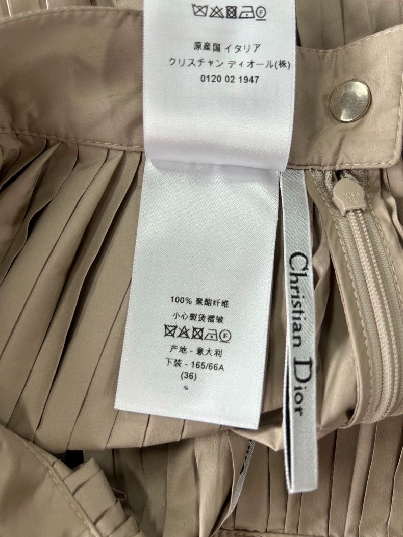 Dior Dior Beige Pleated Skirt - dmc Size US 36 / EU 52 - 4 Thumbnail
