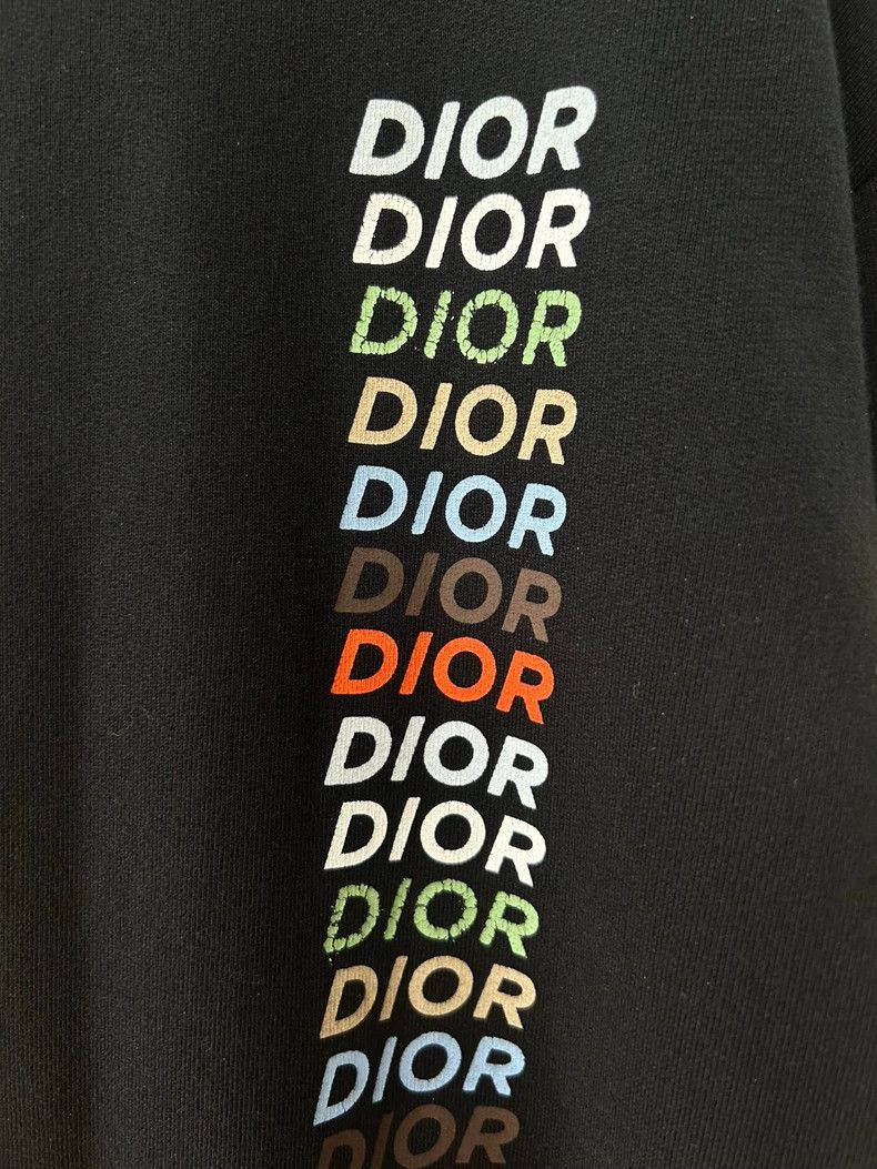 Dior Dior Rainbow Logo Black Hoodie - dmc Size US M / EU 48-50 / 2 - 3 Thumbnail