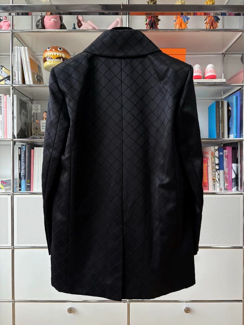 Chanel Chanel Black Double-Breasted Quilted Coat - dmc Size US L / EU 52-54 / 3 - 2 Thumbnail