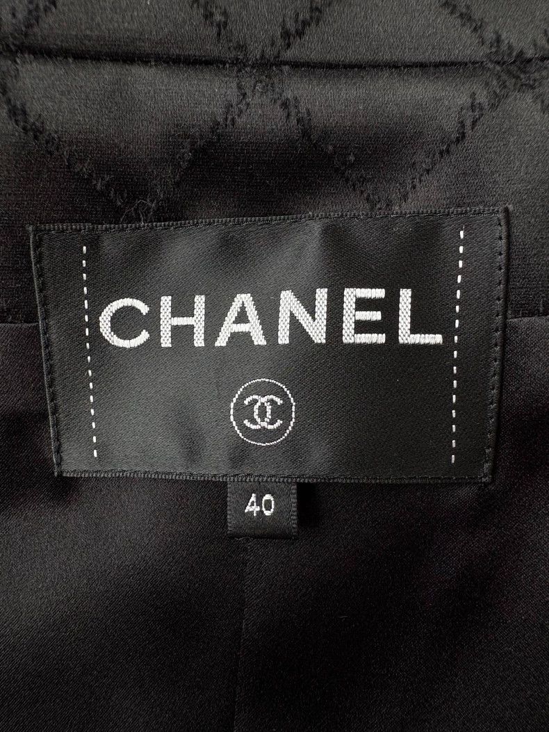Chanel Chanel Black Double-Breasted Quilted Coat - dmc Size US L / EU 52-54 / 3 - 7 Thumbnail
