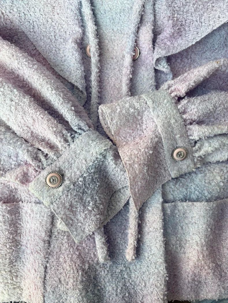 Chanel Chanel Gradient Purple Ruffled Bow Jacket - dmc Size US M / EU 48-50 / 2 - 4 Thumbnail