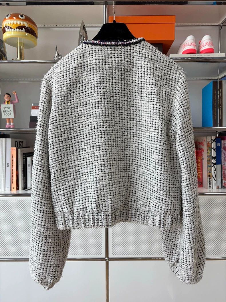 Chanel Chanel Tweed Jacket with Lantern Sleeves - dmc Size US M / EU 48-50 / 2 - 2 Thumbnail