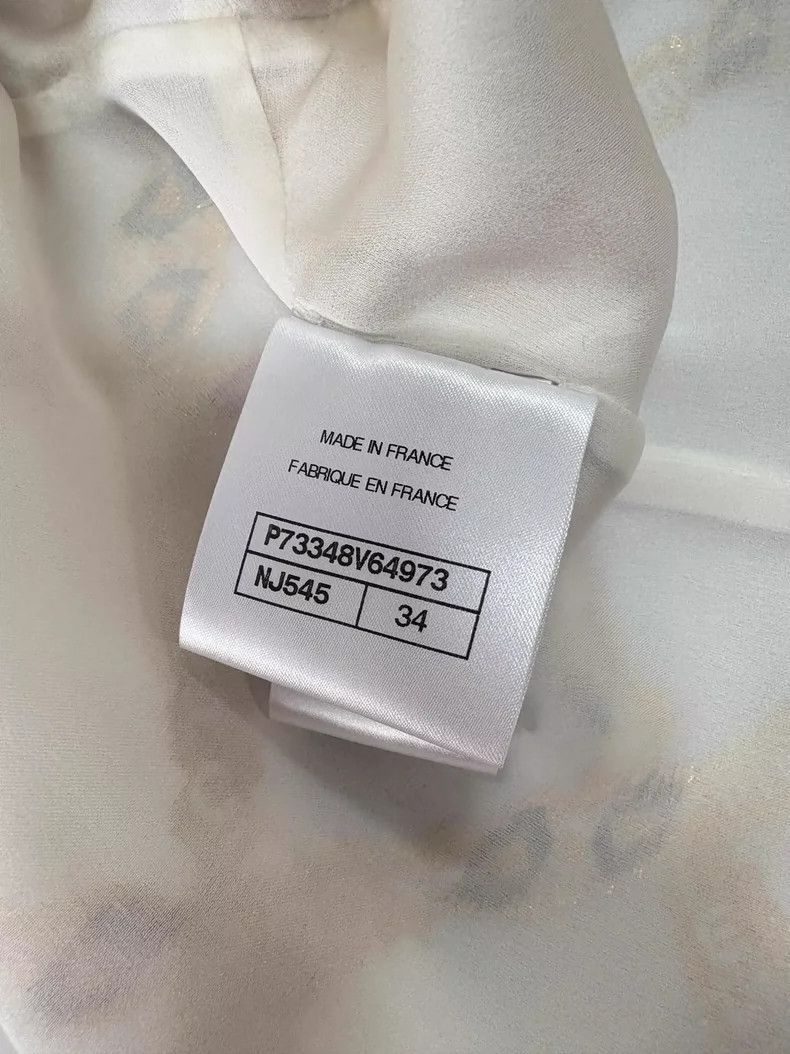 Chanel Chanel 22B Platinum Chain Silk Blouse - dmc Size US XS / EU 42 / 0 - 7 Thumbnail