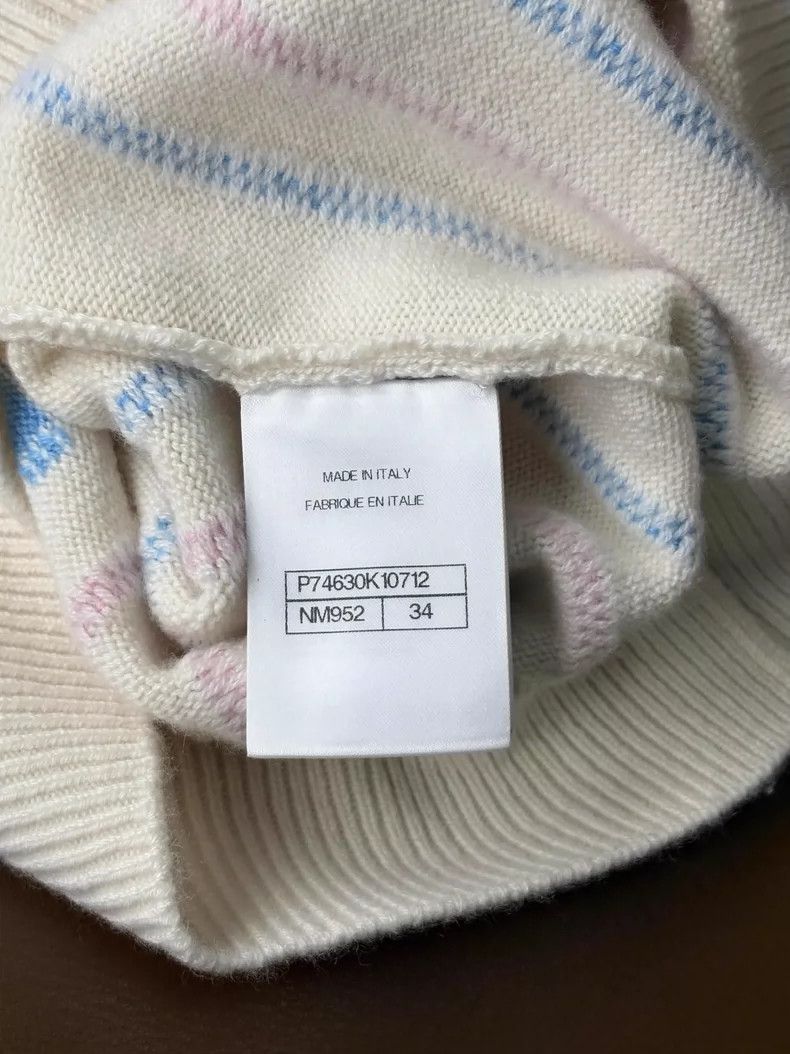 Chanel Chanel 23P Blue Pink Stripe Polo Top - dmc Size US XS / EU 42 / 0 - 8 Thumbnail
