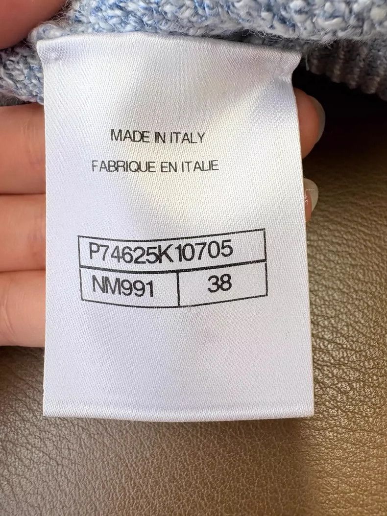 Chanel Chanel Blue Knit Camisole with CC Logo - dmc Size US M / EU 48-50 / 2 - 6 Thumbnail