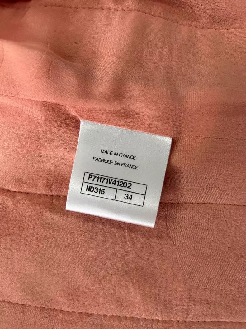 Chanel Chanel Salmon Woven Round Neck Four Pocket Jacket - dmc Size US XS / EU 42 / 0 - 8 Thumbnail