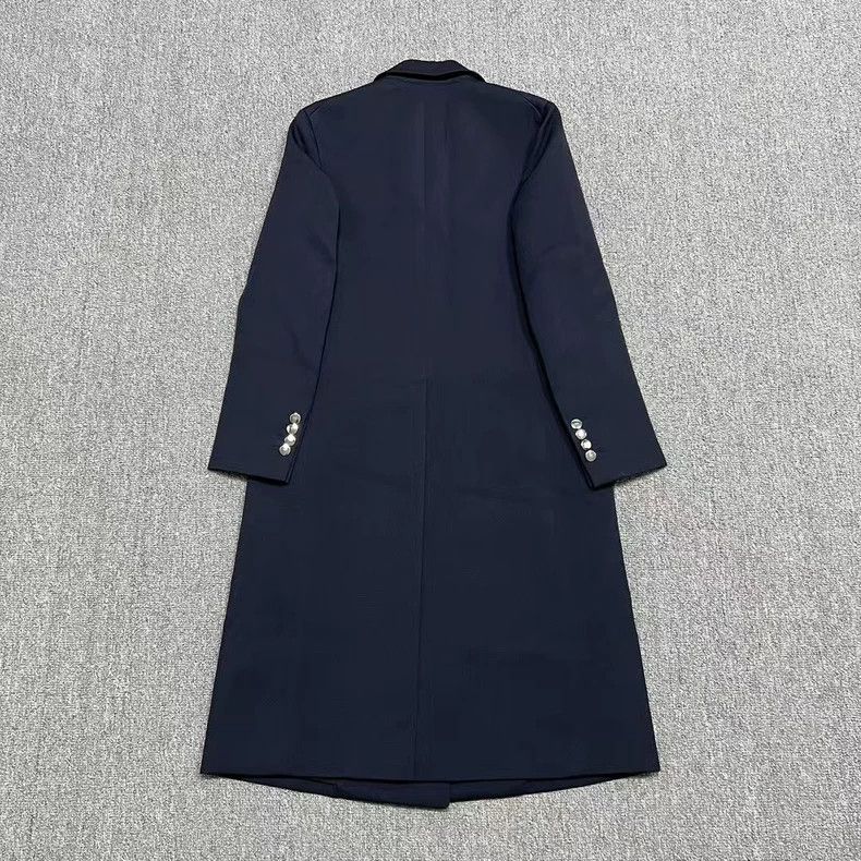 Prada Prada Double-Breasted Navy Blue Coat - dmc Size US M / EU 48-50 / 2 - 2 Thumbnail