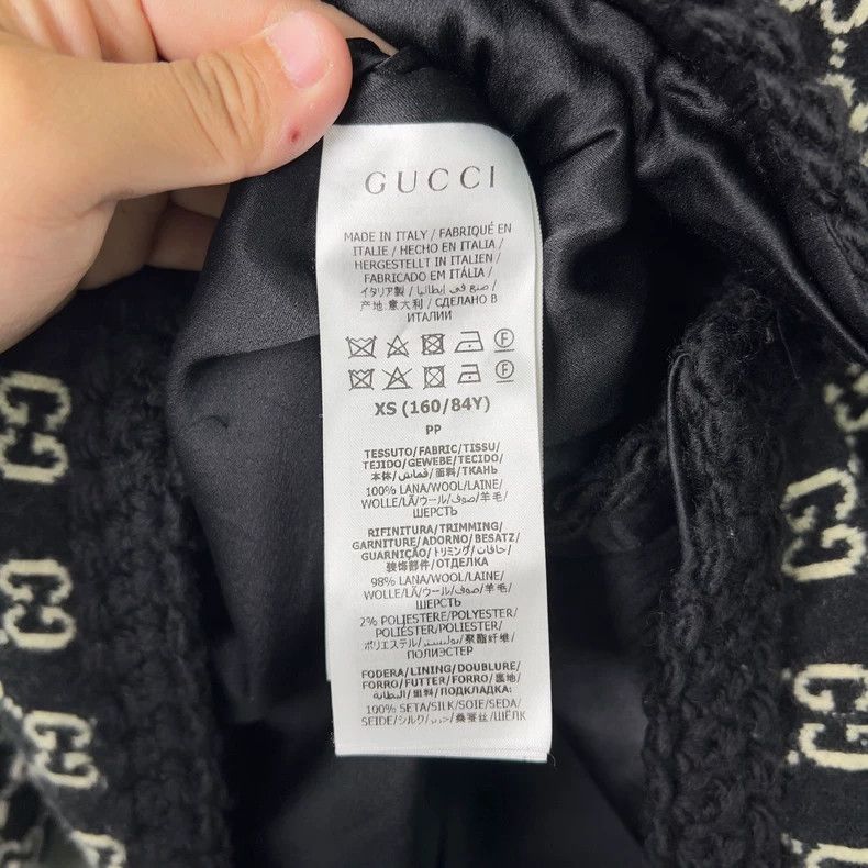 Gucci Gucci Black GG Monogram Wool Cardigan - dmc Size US XS / EU 42 / 0 - 4 Thumbnail