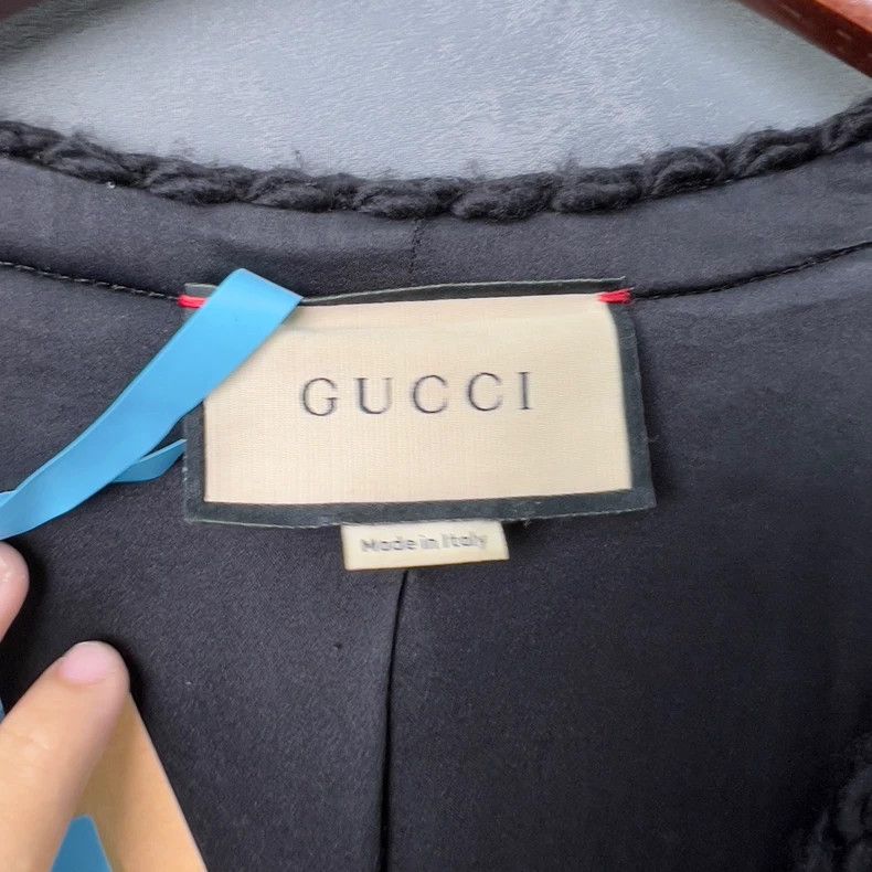 Gucci Gucci Black GG Monogram Wool Cardigan - dmc Size US XS / EU 42 / 0 - 3 Thumbnail