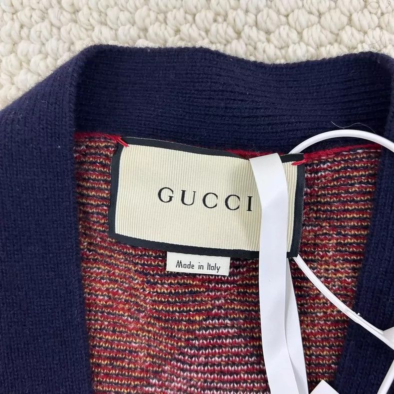 Gucci Gucci Red Horse Argyle Wool Cardigan - dmc Size US M / EU 48-50 / 2 - 4 Thumbnail