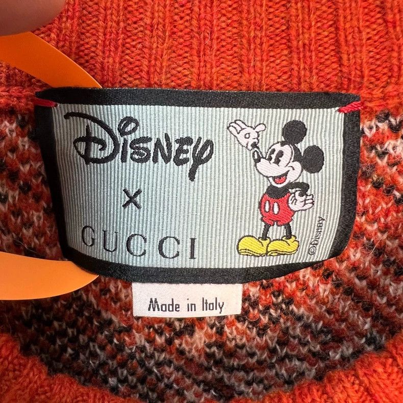 Gucci Gucci Disney Mickey Full Logo Orange Sweater - dmc Size US M / EU 48-50 / 2 - 4 Thumbnail