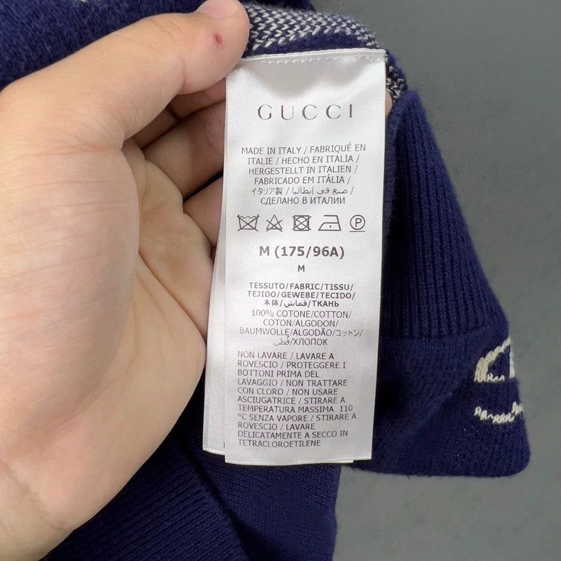Gucci Gucci Blue Double G Print Cardigan - dmc Size US M / EU 48-50 / 2 - 4 Thumbnail