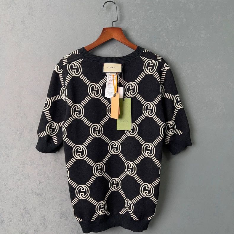 Gucci Gucci Double G Diamond Knit Sweater - dmc Size US M / EU 48-50 / 2 - 4 Thumbnail