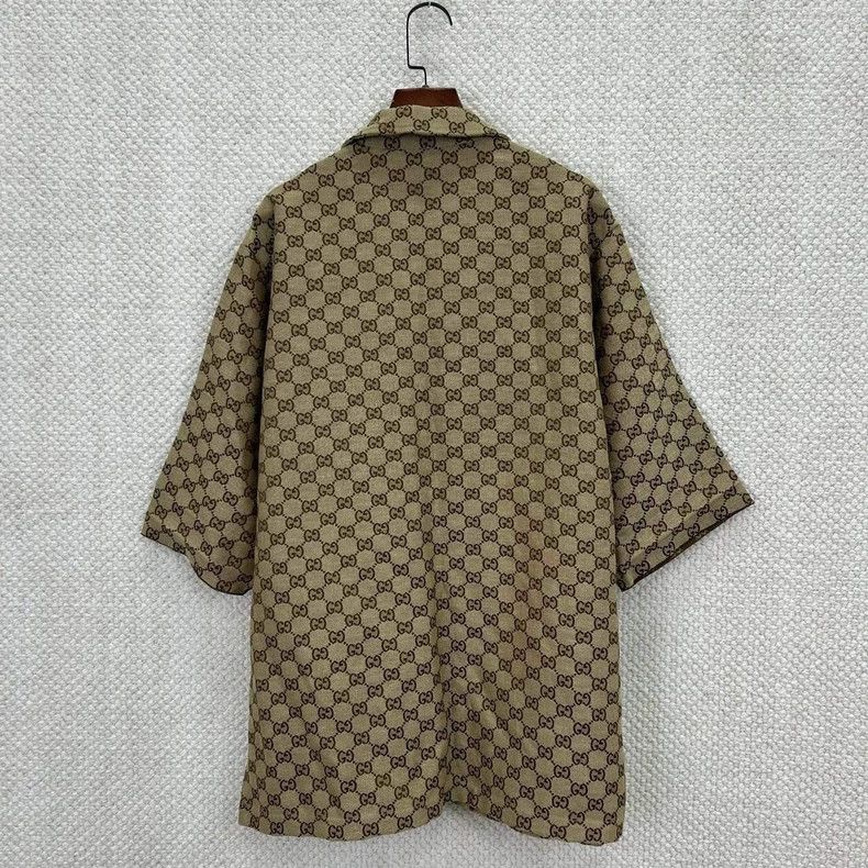 Gucci Gucci Brown GG Monogram Short Sleeve Shirt - dmc Size US L / EU 52-54 / 3 - 2 Thumbnail