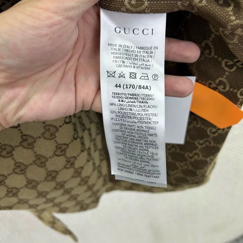 Gucci Gucci Brown GG Monogram Short Sleeve Shirt - dmc Size US L / EU 52-54 / 3 - 4 Thumbnail