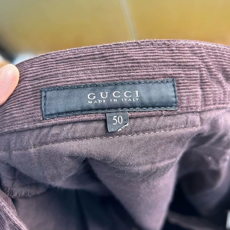 Gucci Gucci Burgundy Velvet Casual Pants - dmc Size US 34 / EU 50 - 3 Thumbnail