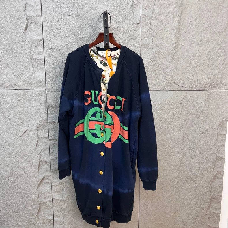 Gucci Gucci Navy Tie-Dye Windbreaker Coat - dmc Size US S / EU 44-46 / 1 - 7 Thumbnail